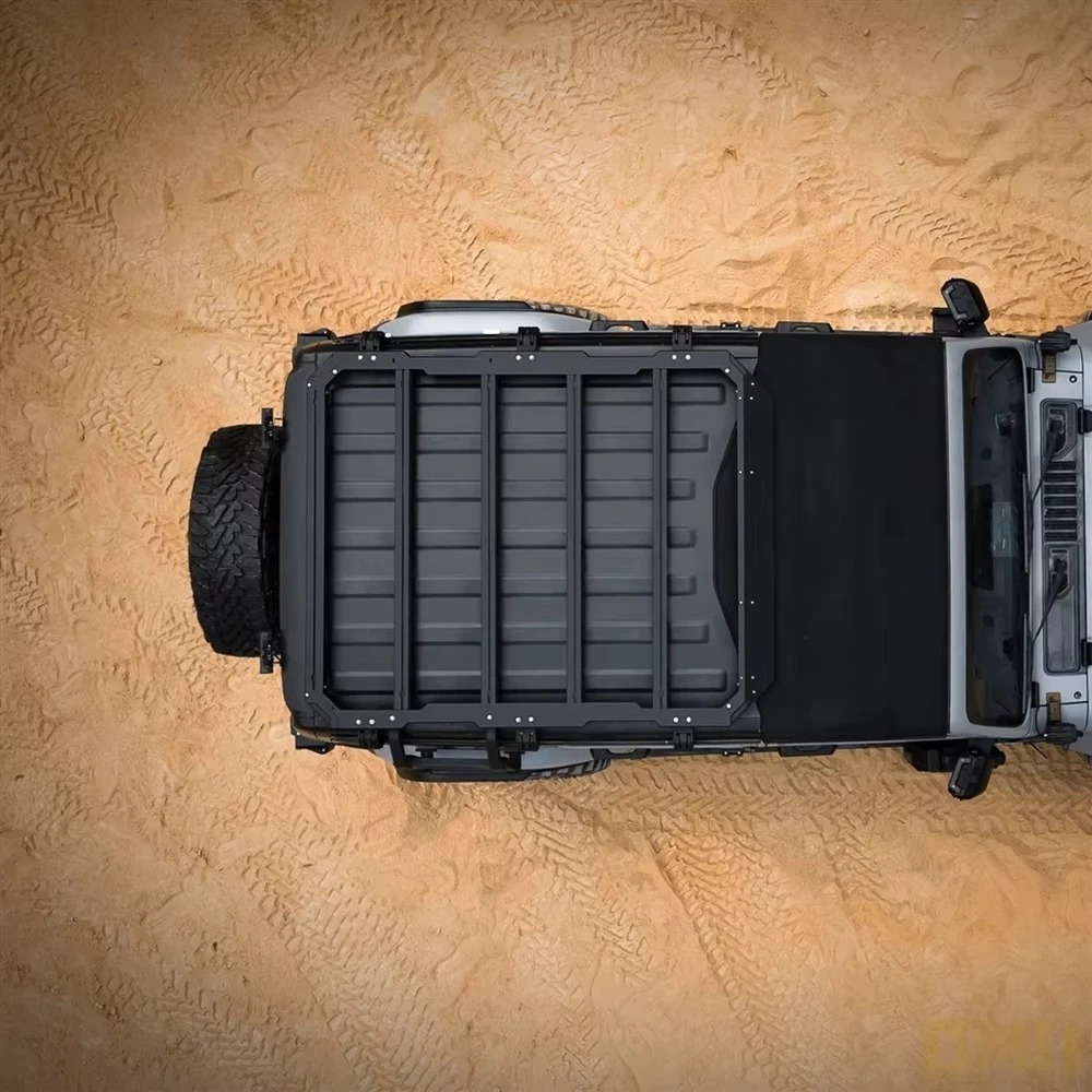 omu genesis aluminum luggage cargo carrier for bronco roof rack with cross bar